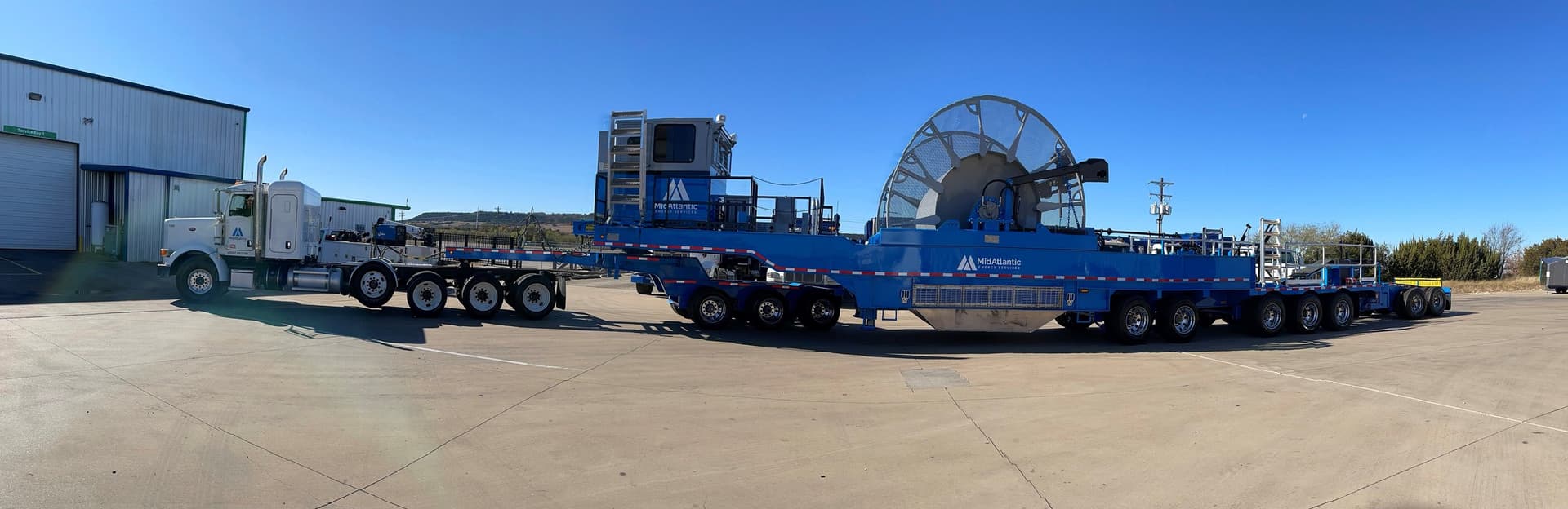 High Capacity 2015 NOV 2-3/8" Coil Tubing Reel Trailer